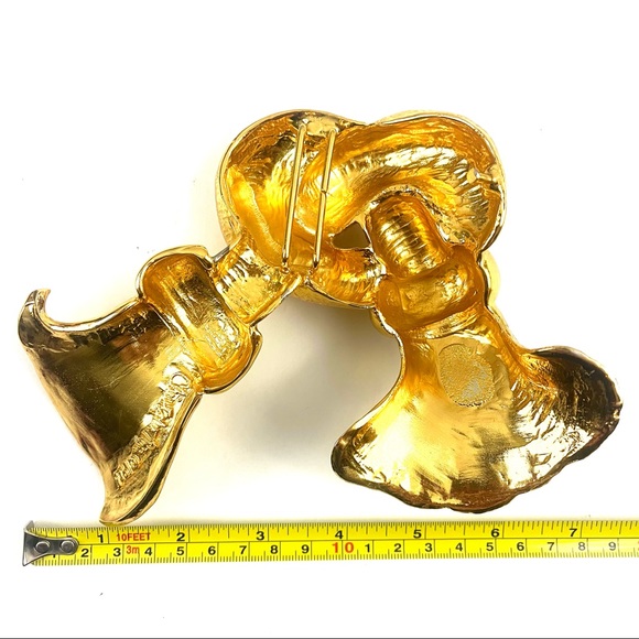 Metal Knot Hanging Decor © 1988 Vintage Goldtone - Picture 3 of 7